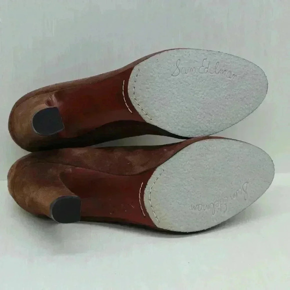 Sam Edelman Simone Women's Brown Suede Leather Ankle Boots  Size US 9.5 - Picture 10 of 11